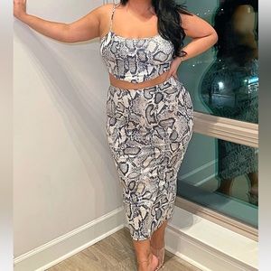 Snake print set